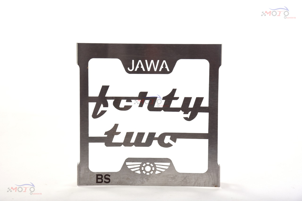 JAWA FORTY TWO RADIATOR COVER IN STAINLESS STEEL