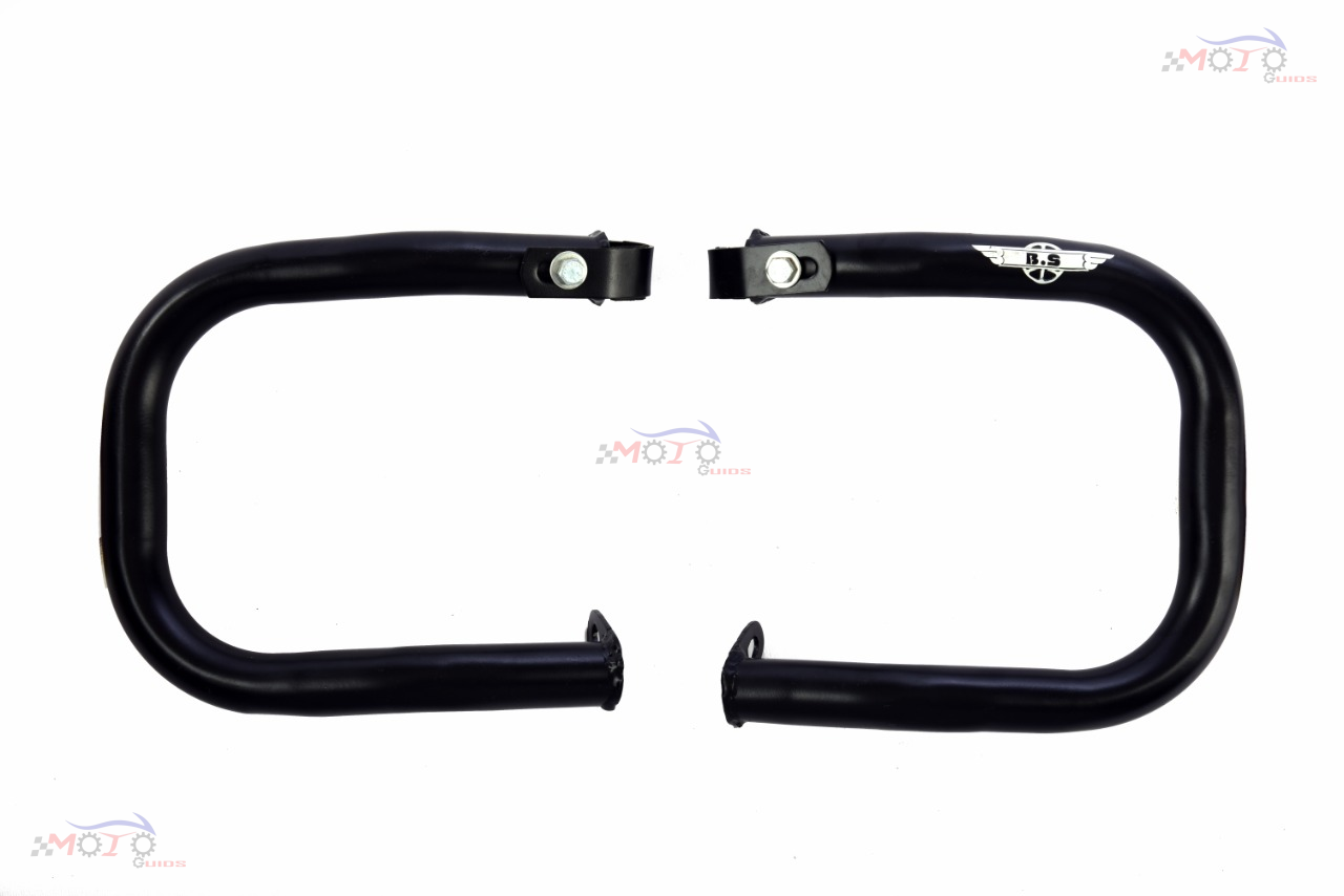 JAWA AND YEZDI C TYPE GUARD IN STAINLESS STEEL(BLACK POWDER COATED)