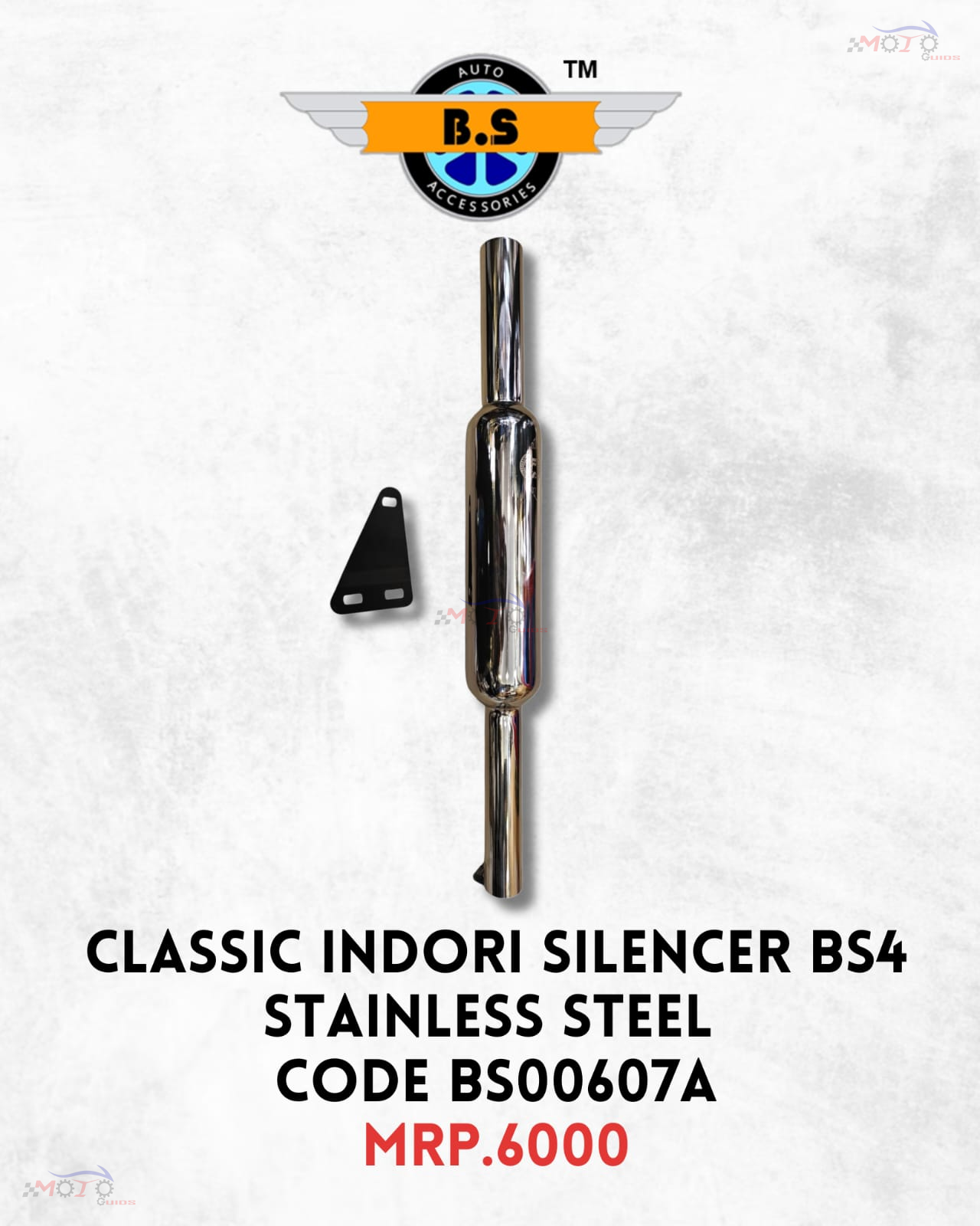 CLASSIC INDORI SILENCER BS4 STAINLESS STEEL.CROME