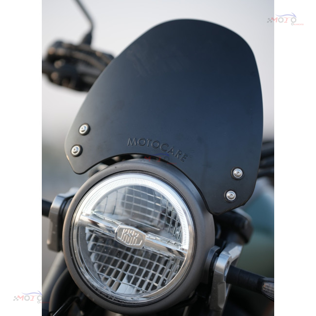 Small Visor With Clamp For Yamaha Xsr 155-SMOKE