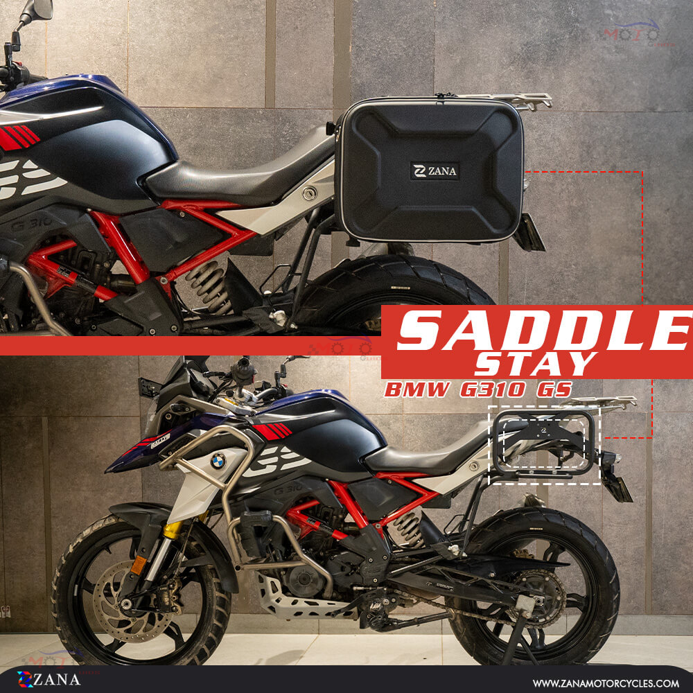 Zana- Roadster Saddle Stay with Exhaust Sheild with Jerry can Mount For BMW 310 GS