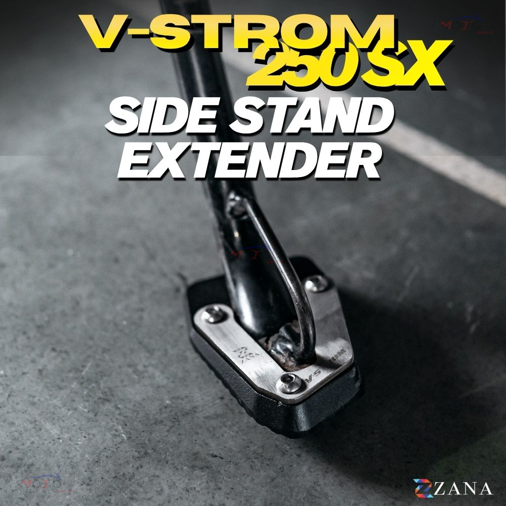 Zana- Side Stand Extender for Suzuki V-Strom 250 (Aluminums & Stainless Steel)