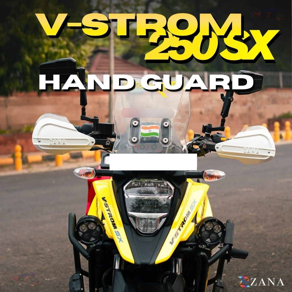 Zana- Hand Guard For Suzuki V Strom SX 250 (White)