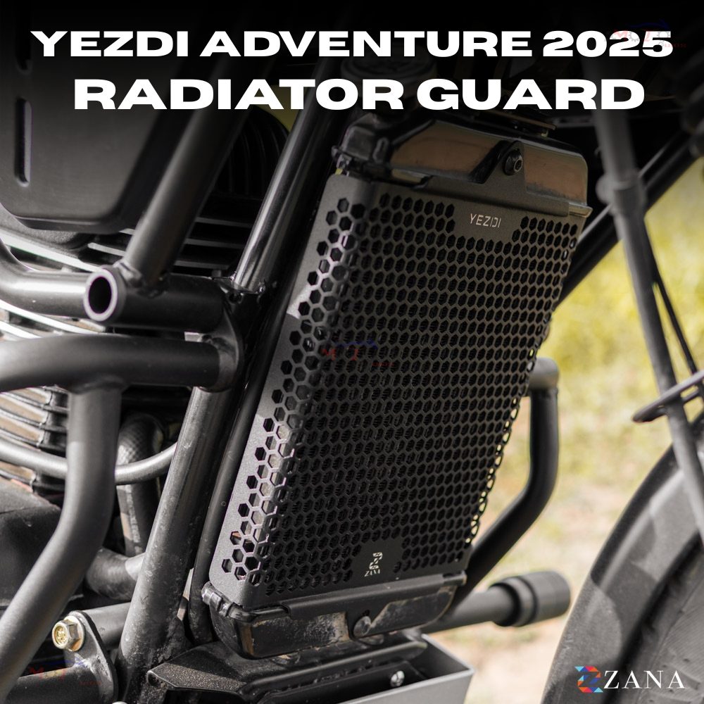 Zana- Radiator Guard Honeycomb Black For Yezdi Adventure 2025