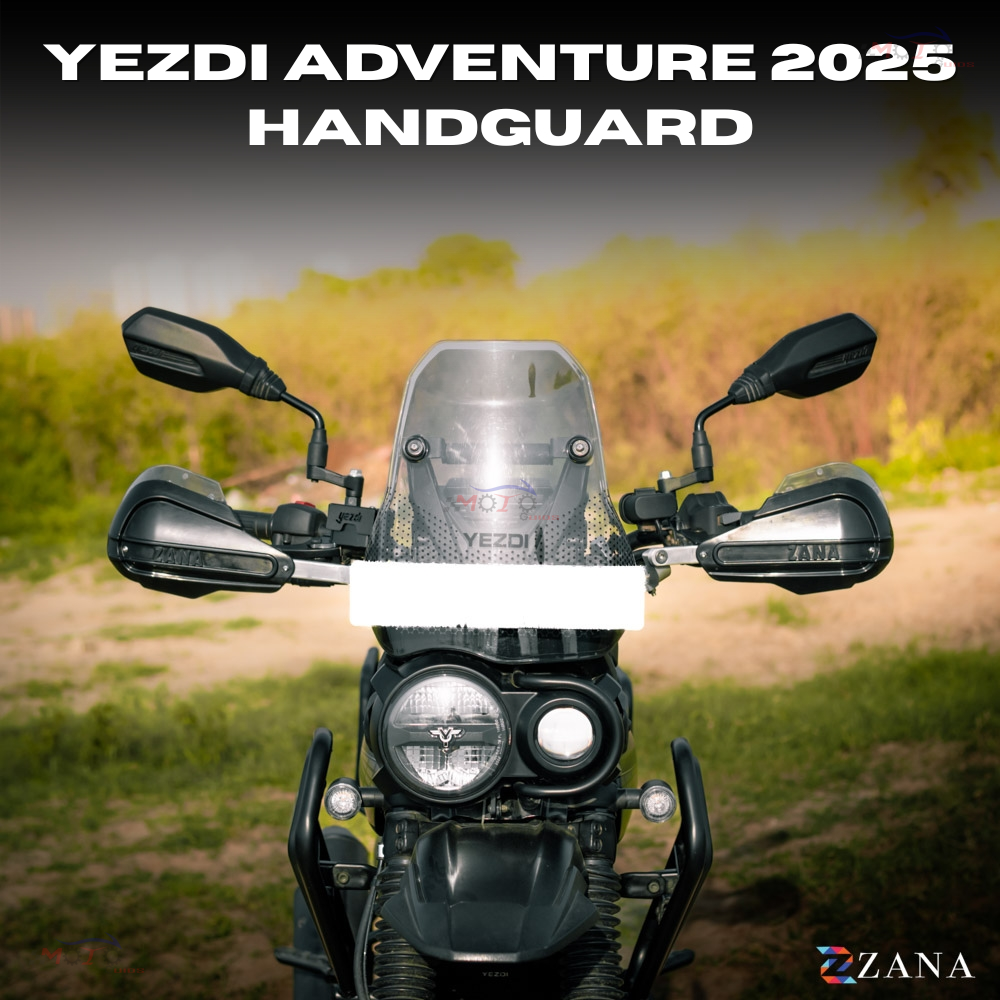 Zana- Hand Guard For Yezdi Adventure 2025 (Black)