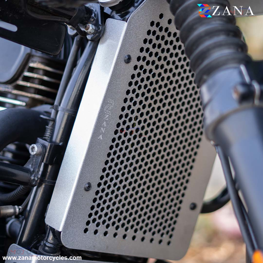 Zana- YEZDI SCRAMBLER RADIATOR GRILL HONEYCOMB ALUMINIUM SILVER