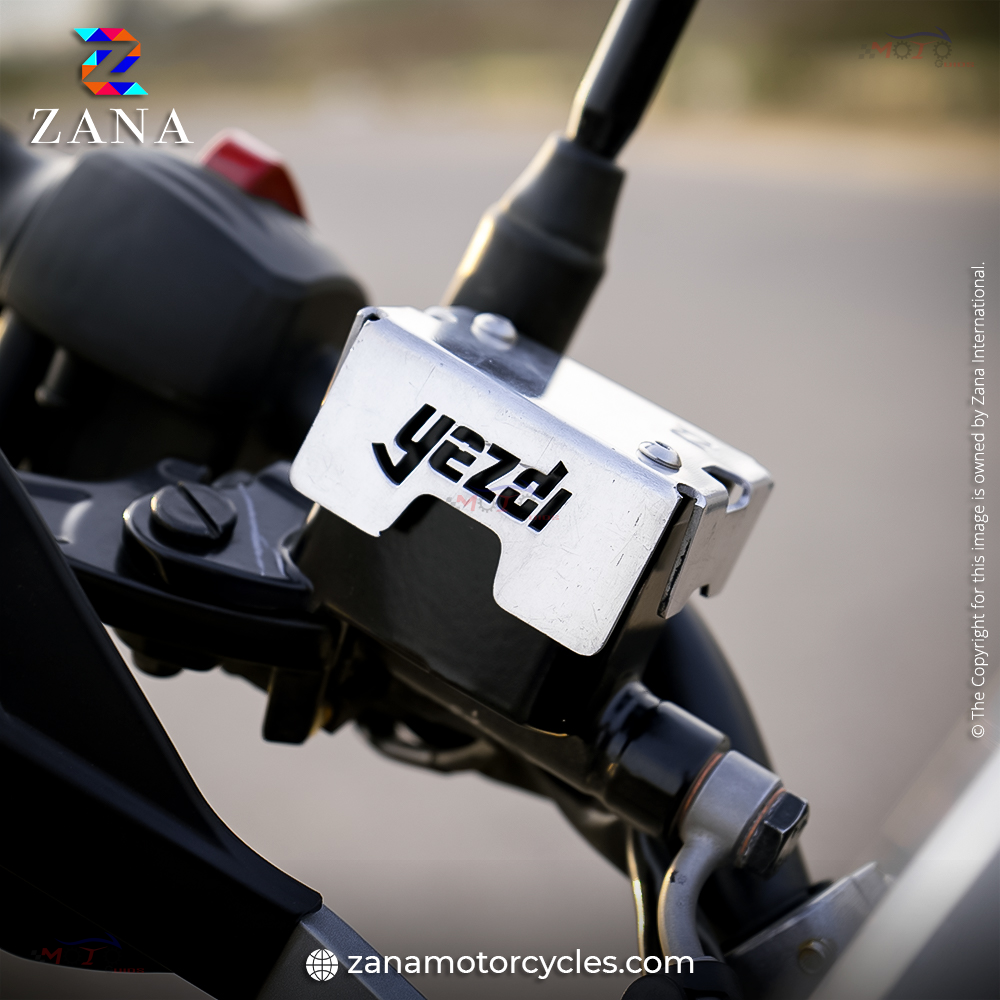 Zana- YEZDI SCRAMBLER FRONT FLUID RESERVOIR COVER (ALUMINIUM)