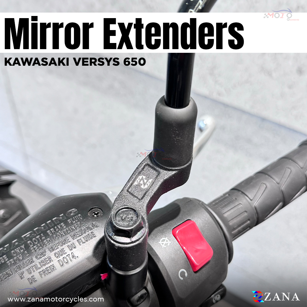 Zana- Mirror Extender For Kawasaki Versys 650 (Aluminum )