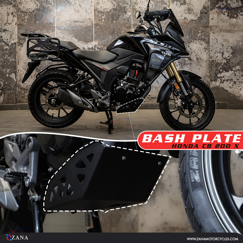 Zana- Bash Plate For Honda CB200X (Black)