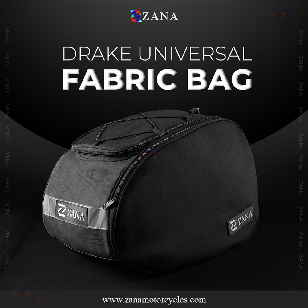 Zana- Drake Universal Fabric Saddle Bag 32 litre Single (64 litre pair) Bag For Honda CB200X