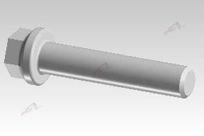 HEX FLANGE BOLT M6x1-6g x 30, 10.9,Zn.pl,CLEAR PASSN.