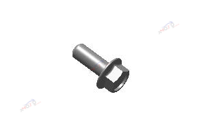 FLANGED HEX BOLT - M8x20 8.8 ZnFe WHITE
