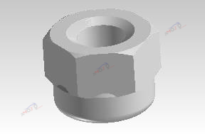 HEX NYLOC NUT M6x1 ZnFe WHITE