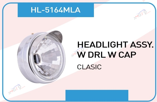 HEADLIGHT ASSY W DRL W CAP